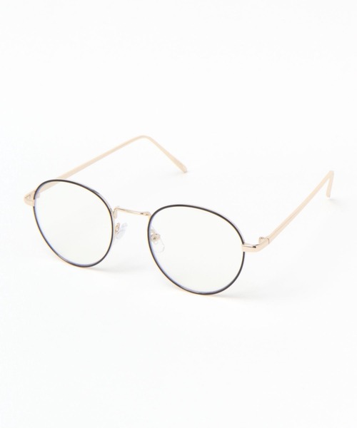 studio CLIP（スタディオクリップ）の「メタルボストン伊達メガネ（メガネ・レディース・ブラック/その他1/その他2・FREE）」の2枚目の写真