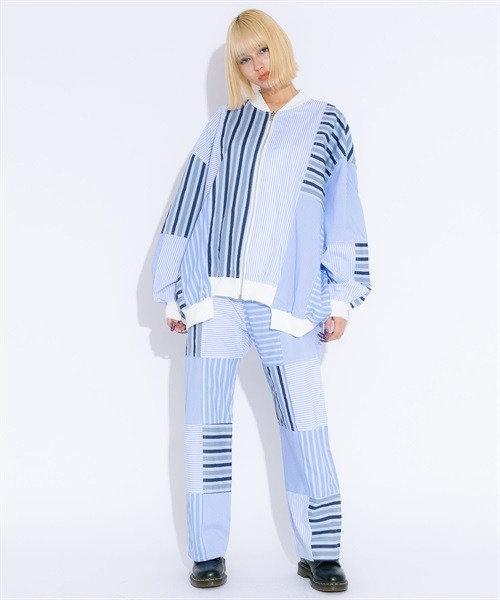 Candy Stripper（キャンディストリッパー）の「CND JUMBLE STRIPE パンツ（その他パンツ・レディース・ブラック/ブルー・2）」の20枚目の写真