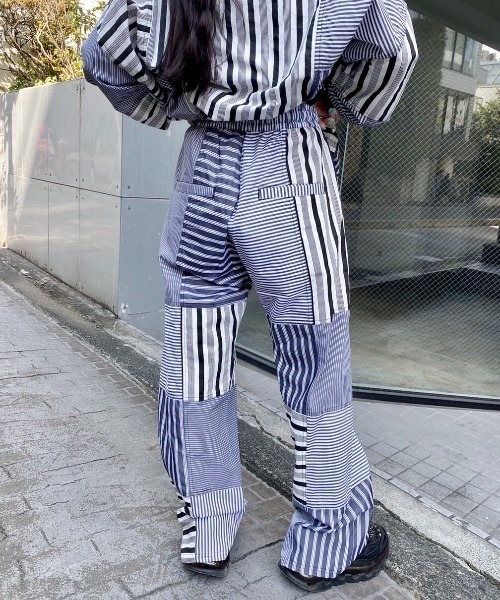 Candy Stripper（キャンディストリッパー）の「CND JUMBLE STRIPE パンツ（その他パンツ・レディース・ブラック/ブルー・2）」の11枚目の写真