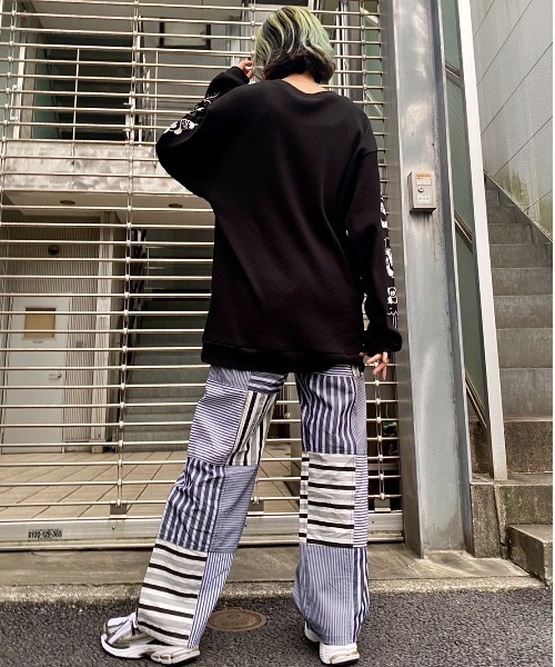 Candy Stripper（キャンディストリッパー）の「CND JUMBLE STRIPE パンツ（その他パンツ・レディース・ブラック/ブルー・2）」の14枚目の写真