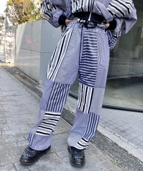 Candy Stripper（キャンディストリッパー）の「CND JUMBLE STRIPE パンツ（その他パンツ・レディース・ブラック/ブルー・2）」の10枚目の写真