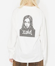 X-girl | WASHED FACE LOGO L/S TEE(Tシャツ/カットソー)