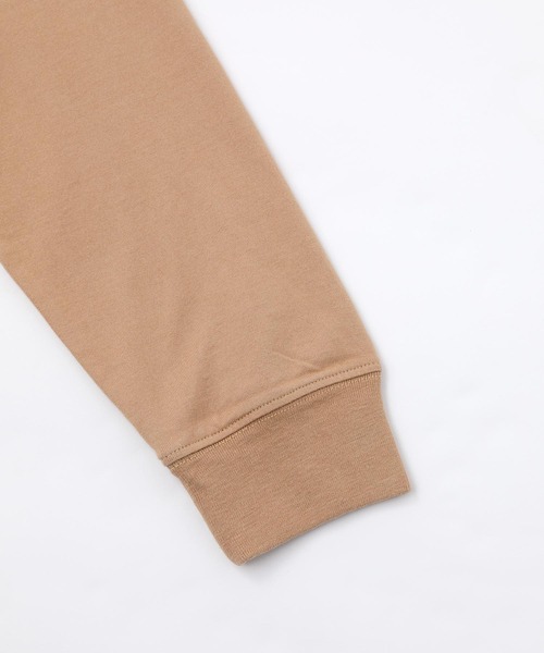 X-girl（エックスガール）の「WASHED FACE LOGO L/S TEE（Tシャツ/カットソー・レディース・ベージュ/ホワイト/チャコール・L/S/XL/M）」の13枚目の写真