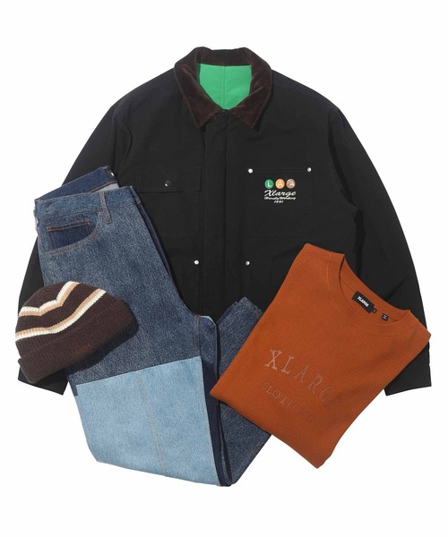 XLARGE（エクストララージ）の「STRIPED BEANIE（ニットキャップ/ビーニー・メンズ・ブラウン/ブラック/オリーブ・ONE SIZE）」の13枚目の写真