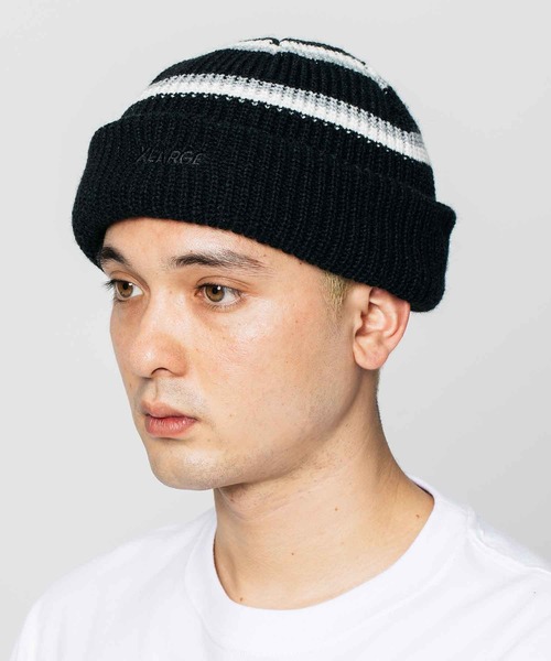 XLARGE（エクストララージ）の「STRIPED BEANIE（ニットキャップ/ビーニー・メンズ・ブラウン/ブラック/オリーブ・ONE SIZE）」の16枚目の写真