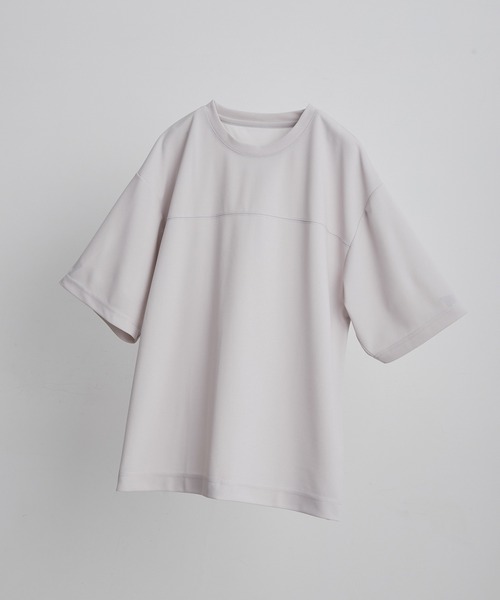 JUNRED(ジュンレッド)の「シルキードライハーフスリーブTシャツ(Tシャツ/カットソー・メンズ・チャコールグレー/ブルー/グリーン/ベージュ系その他・LL/M/L)」の3枚目の写真