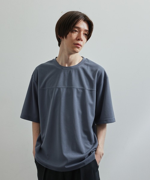 JUNRED(ジュンレッド)の「シルキードライハーフスリーブTシャツ(Tシャツ/カットソー・メンズ・チャコールグレー/ブルー/グリーン/ベージュ系その他・LL/M/L)」の22枚目の写真