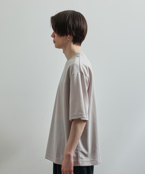 JUNRED(ジュンレッド)の「シルキードライハーフスリーブTシャツ(Tシャツ/カットソー・メンズ・チャコールグレー/ブルー/グリーン/ベージュ系その他・LL/M/L)」の19枚目の写真