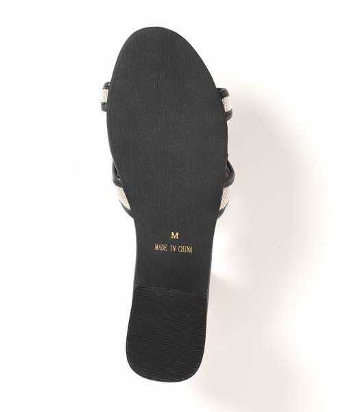 B.C STOCK(ベーセーストック)の「Fabric sandals(サンダル・レディース・ブラック/ベージュ・SMALL/MEDIUM/LARGE)」の15枚目の写真