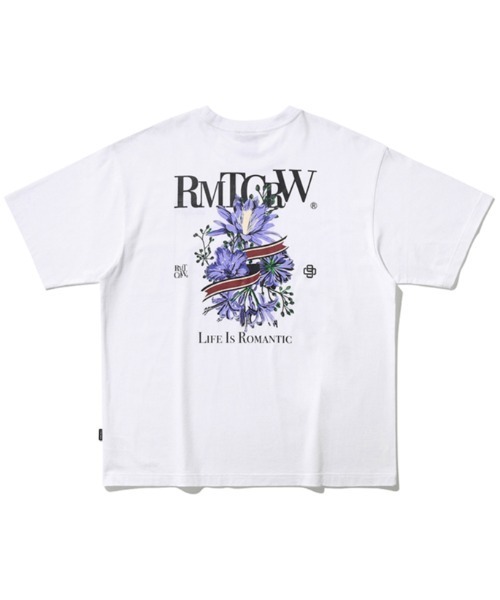 ROMANTIC CROWNのCubism Font Long Sleeve T-Shirt 全2色 スキッドマーク Tシャツ_WHITE/Skid Mark T-Shirt_White