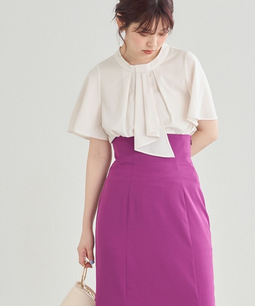 natural couture（ナチュラルクチュール）の「スカーフボータイフレア袖ブラウス（シャツ/ブラウス・レディース・グレイッシュベージュ/アイボリー/ブラウン/ミント/その他1/その他2/ネイビー・FREE）」の16枚目の写真