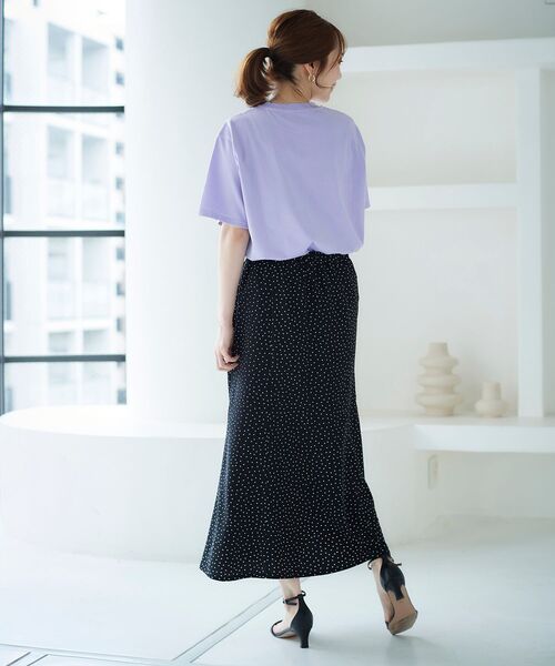 le.coeur blanc(ルクールブラン)の「Horizon Tシャツ(Tシャツ/カットソー・レディース・ネイビー/オフホワイト/ラベンダー・38)」の21枚目の写真