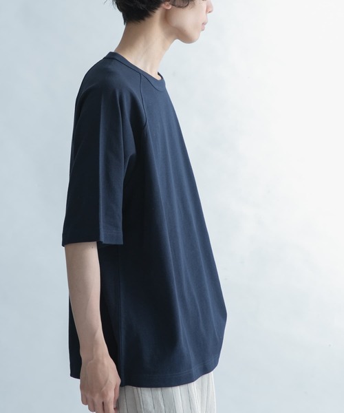 FORK&SPOON（フォークアンドスプーン）の「FORK&SPOON　ラグランスリーブTシャツ（Tシャツ/カットソー・メンズ・ネイビー/ピンク系その他・4/5）」の6枚目の写真