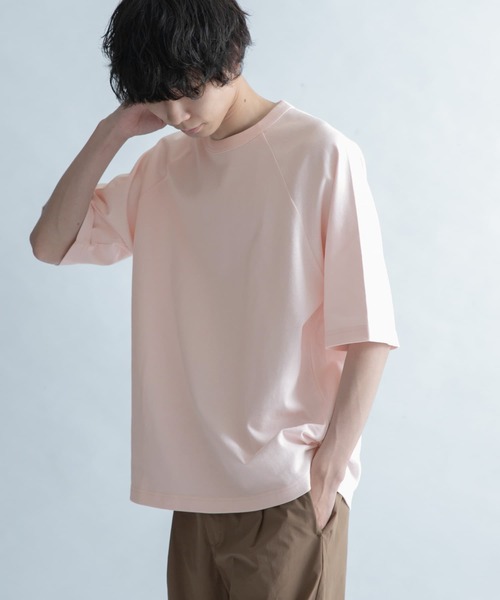 FORK&SPOON（フォークアンドスプーン）の「FORK&SPOON　ラグランスリーブTシャツ（Tシャツ/カットソー・メンズ・ネイビー/ピンク系その他・4/5）」の10枚目の写真