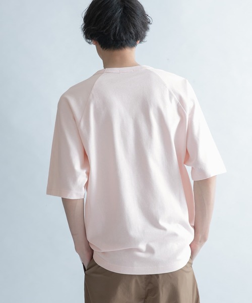 FORK&SPOON（フォークアンドスプーン）の「FORK&SPOON　ラグランスリーブTシャツ（Tシャツ/カットソー・メンズ・ネイビー/ピンク系その他・4/5）」の4枚目の写真