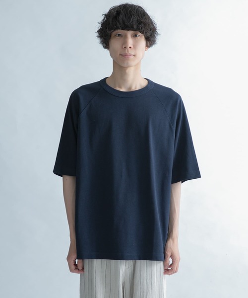 FORK&SPOON（フォークアンドスプーン）の「FORK&SPOON　ラグランスリーブTシャツ（Tシャツ/カットソー・メンズ・ネイビー/ピンク系その他・4/5）」の9枚目の写真