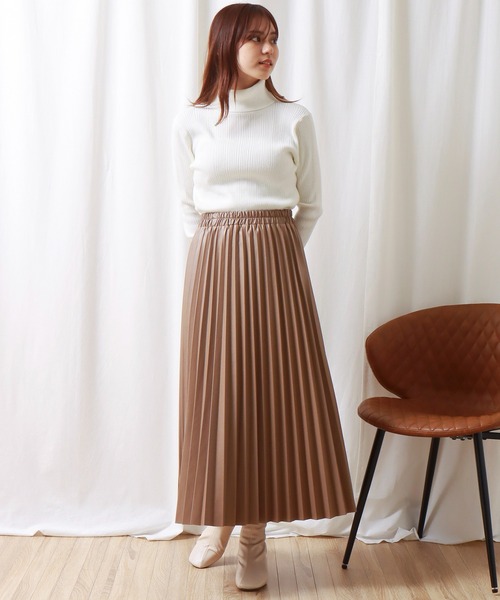 libelle more(リベル モア)の「ランダムリブタートルニット(ニット/セーター・レディース・ブラック/オフホワイト/マスタード/モカ/ラベンダー・M/L)」の13枚目の写真
