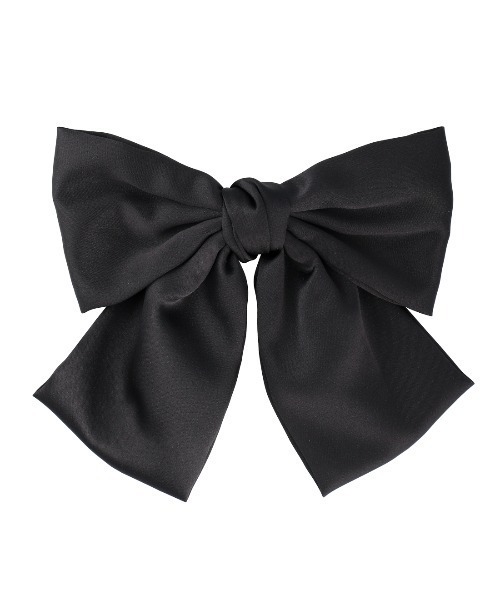 MIRO AMURETTE(ミロアミュレット)の「mat satin ribbon barrette/サテンリボンバレッタ(バレッタ/ヘアクリップ・レディース・ブラック・FREE)」の8枚目の写真