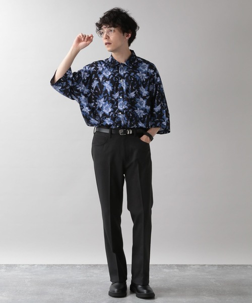 RAGEBLUE（レイジブルー）の「レーヨンフラワーシャツ（シャツ/ブラウス・メンズ・ホワイト/ブラック/グリーン・MEDIUM/LARGE）」の10枚目の写真