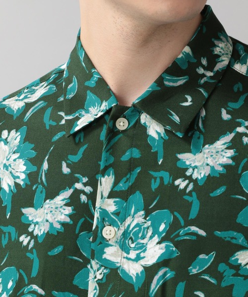 RAGEBLUE（レイジブルー）の「レーヨンフラワーシャツ（シャツ/ブラウス・メンズ・ホワイト/ブラック/グリーン・MEDIUM/LARGE）」の21枚目の写真