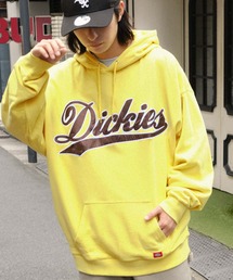 Dickies/ディッキーズ サテンカレッジロゴ刺繍 裏毛オーバーサイズパーカー