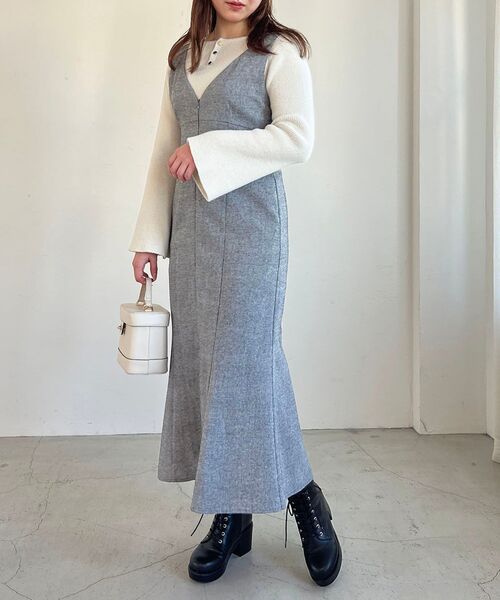 MAJESTIC LEGON（マジェスティックレゴン）の「ボリュームレースアップブーツ（ブーツ・レディース・ブラック/アイボリー・SMALL/MEDIUM/LARGE/X-LARGE）」の8枚目の写真