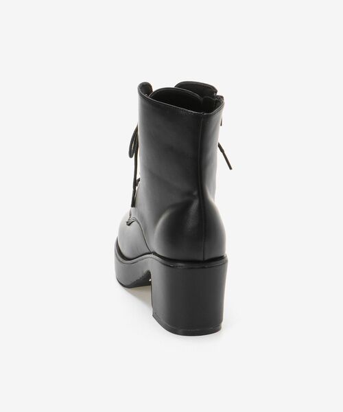 MAJESTIC LEGON（マジェスティックレゴン）の「ボリュームレースアップブーツ（ブーツ・レディース・ブラック/アイボリー・SMALL/MEDIUM/LARGE/X-LARGE）」の10枚目の写真