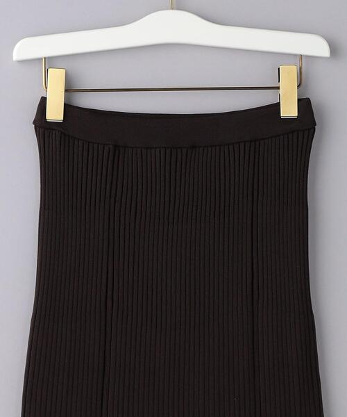 UNITED ARROWS（ユナイテッドアローズ）の「C/P フィット リブニット スカート（スカート・レディース・ネイビー/ダークブラウン・FREE）」の14枚目の写真