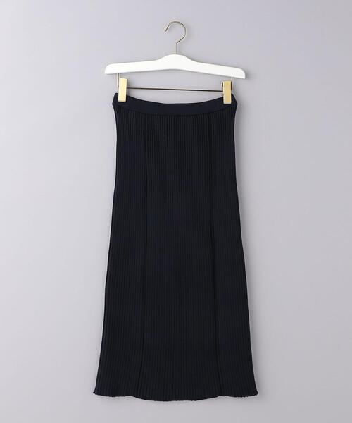 UNITED ARROWS（ユナイテッドアローズ）の「C/P フィット リブニット スカート（スカート・レディース・ネイビー/ダークブラウン・FREE）」の19枚目の写真