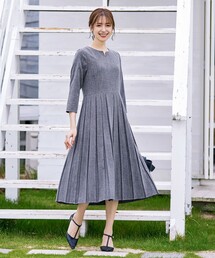 【洗える】プリーツワンピース