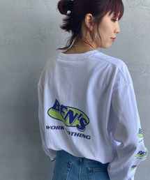 [BEN DAVIS/ベンデイビス] アイキャッチオーバルバックロゴ ロングスリーブTシャツ