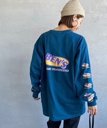 [BEN DAVIS/ベンデイビス] アイキャッチオーバルバックロゴ ロングスリーブTシャツ