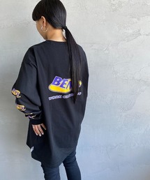 [BEN DAVIS/ベンデイビス] アイキャッチオーバルバックロゴ ロングスリーブTシャツ