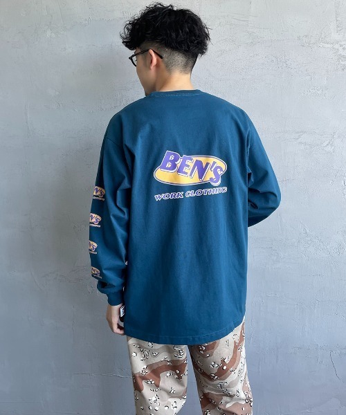 BEN DAVIS（ベンデイビス）の「[BEN DAVIS/ベンデイビス] アイキャッチオーバルバックロゴ ロングスリーブTシャツ（Tシャツ/カットソー・レディース・ホワイト/ブルー/ブラック・L/M/XL）」の19枚目の写真