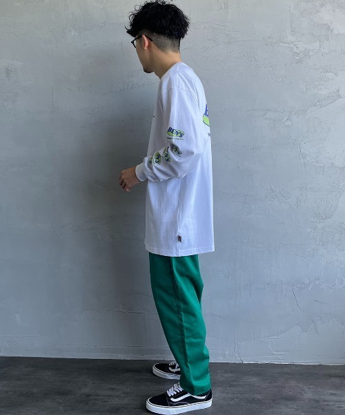 BEN DAVIS（ベンデイビス）の「[BEN DAVIS/ベンデイビス] アイキャッチオーバルバックロゴ ロングスリーブTシャツ（Tシャツ/カットソー・レディース・ホワイト/ブルー/ブラック・L/M/XL）」の14枚目の写真
