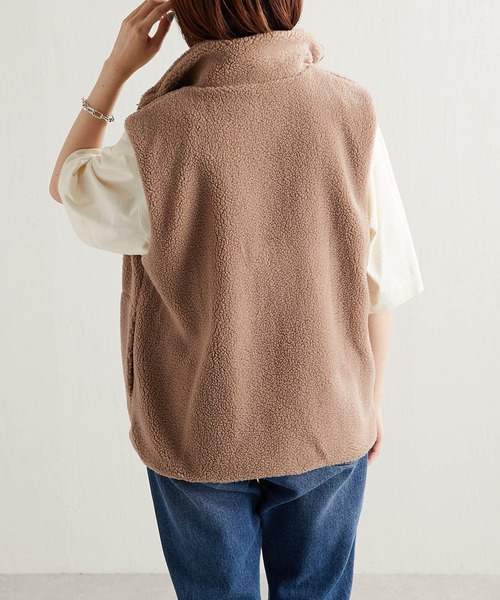 COLLAGE GALLARDAGALANTE（コラージュガリャルダガランテ）の「2点セットアイテム/マルチウェイ/ボアベスト付きフーディコート（その他アウター・レディース・ブラック/ベージュ/ブルー・FREE）」の7枚目の写真