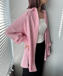 LOWRYS FARM | コットンライクオーバーシャツ　344682(シャツ/ブラウス)