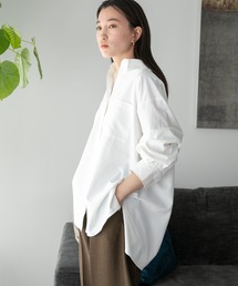 LOWRYS FARM | コットンライクオーバーシャツ　344682(シャツ/ブラウス)