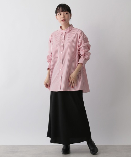 LOWRYS FARM（ローリーズファーム）の「コットンライクオーバーシャツ　344682（シャツ/ブラウス・レディース・ホワイト/パープル/ネイビー/レッド/ブルー/ブルー系その他・FREE）」の20枚目の写真