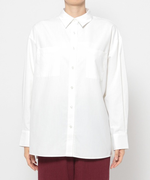 LOWRYS FARM（ローリーズファーム）の「コットンライクオーバーシャツ　344682（シャツ/ブラウス・レディース・ホワイト/パープル/ネイビー/レッド/ブルー/ブルー系その他・FREE）」の22枚目の写真