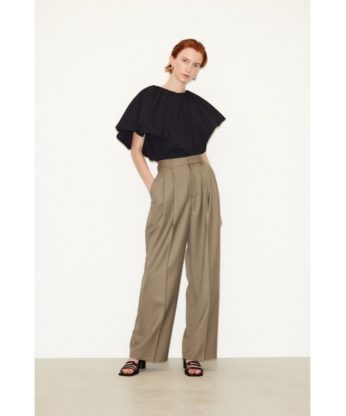 THROW by SLY（スローバイスライ）の「THROW DRAPE WRINKLE BL ドレープ リンクル ブラウス（シャツ/ブラウス・レディース・ブラック/アイボリー・FREE）」の11枚目の写真