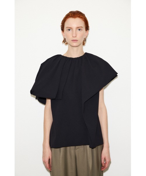 THROW by SLY（スローバイスライ）の「THROW DRAPE WRINKLE BL ドレープ リンクル ブラウス（シャツ/ブラウス・レディース・ブラック/アイボリー・FREE）」の12枚目の写真