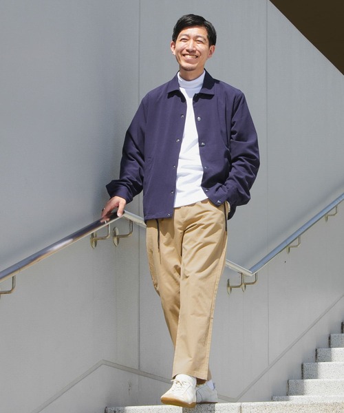 ITEMS URBANRESEARCH（アイテムズ アーバンリサーチ）の「コットンツイル 1-tuck チノパンツ（チノパンツ・メンズ・カーキ/ベージュ/ブラック/ブルー・MEDIUM/LARGE）」の6枚目の写真
