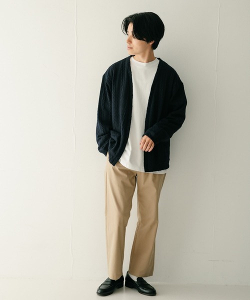 ITEMS URBANRESEARCH（アイテムズ アーバンリサーチ）の「コットンツイル 1-tuck チノパンツ（チノパンツ・メンズ・カーキ/ベージュ/ブラック/ブルー・MEDIUM/LARGE）」の12枚目の写真