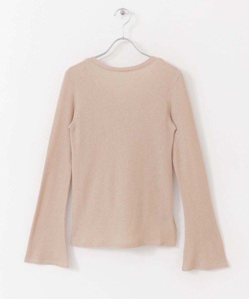 URBAN RESEARCH（アーバンリサーチ）の「前後2WAYフレアスリーブシアーカットソー（Tシャツ/カットソー・レディース・ホワイト/ベージュ/ブルー/ボルドー・FREE）」の10枚目の写真