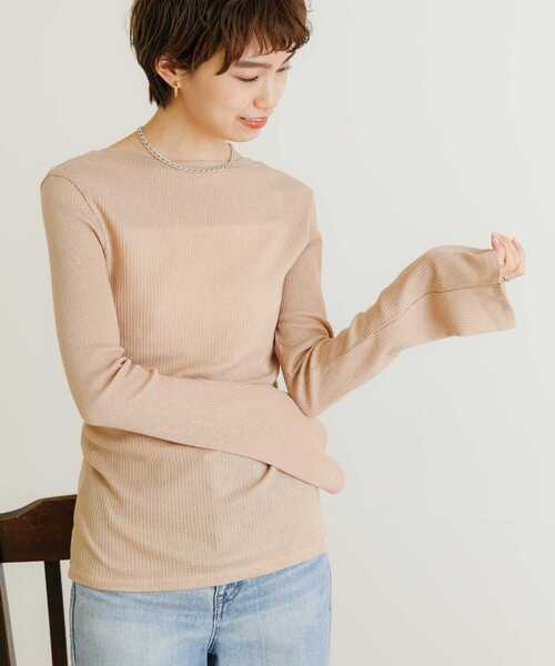 URBAN RESEARCH（アーバンリサーチ）の「前後2WAYフレアスリーブシアーカットソー（Tシャツ/カットソー・レディース・ホワイト/ベージュ/ブルー/ボルドー・FREE）」の17枚目の写真