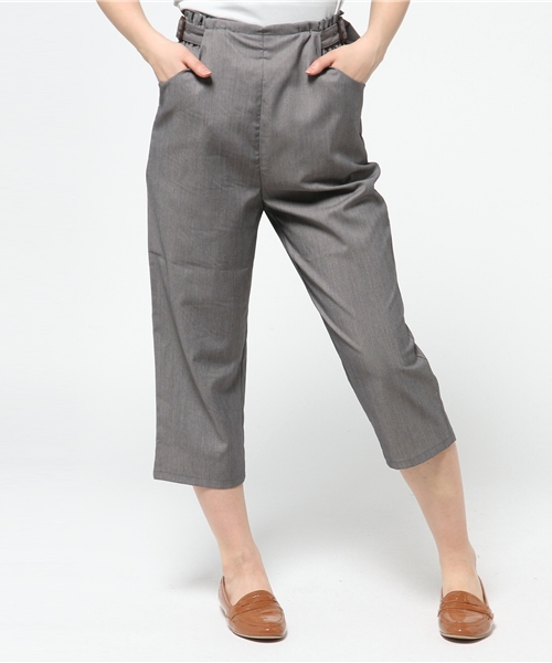 CIAOPANIC（チャオパニック）の「【Ciaopanic】　サイドベルト付サルエルストレートPt（その他パンツ・レディース・ベージュ/ライトグレー/ブラック・FREE）」の3枚目の写真