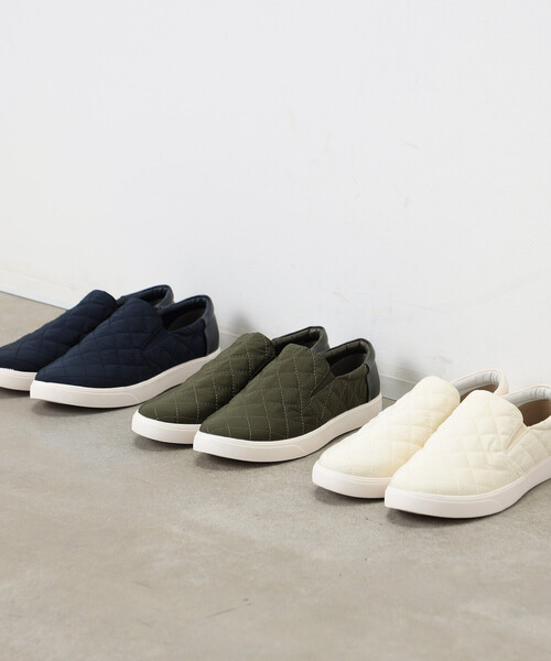 ONIGIRI（オニギリ）の「キルティングシューズ（スニーカー・レディース・ホワイト/ネイビー/カーキ・23.5cm/24.5cm）」の7枚目の写真