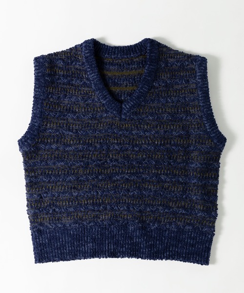 MUHET(ミュエータ)の「アソートニットベスト(ベスト・レディース・ブラック/ダークグリーン/ネイビー/ブラウン/ライトグリーン/マスタード・MEDIUM/X-LARGE)」の5枚目の写真