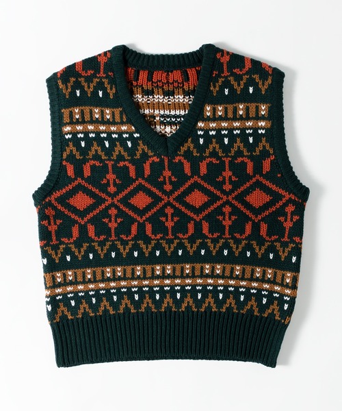 MUHET(ミュエータ)の「アソートニットベスト(ベスト・レディース・ブラック/ダークグリーン/ネイビー/ブラウン/ライトグリーン/マスタード・MEDIUM/X-LARGE)」の3枚目の写真